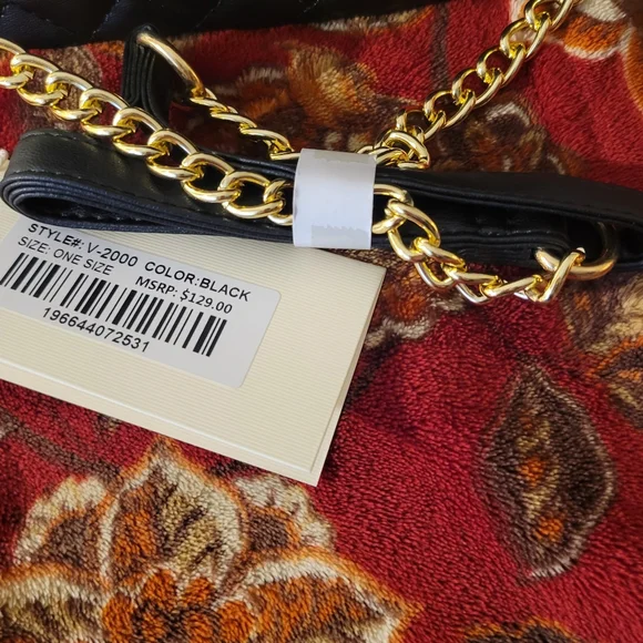 🇮🇹 Valentino Orlandi Black zip crossbody. NWT. - Picture 2 of 6